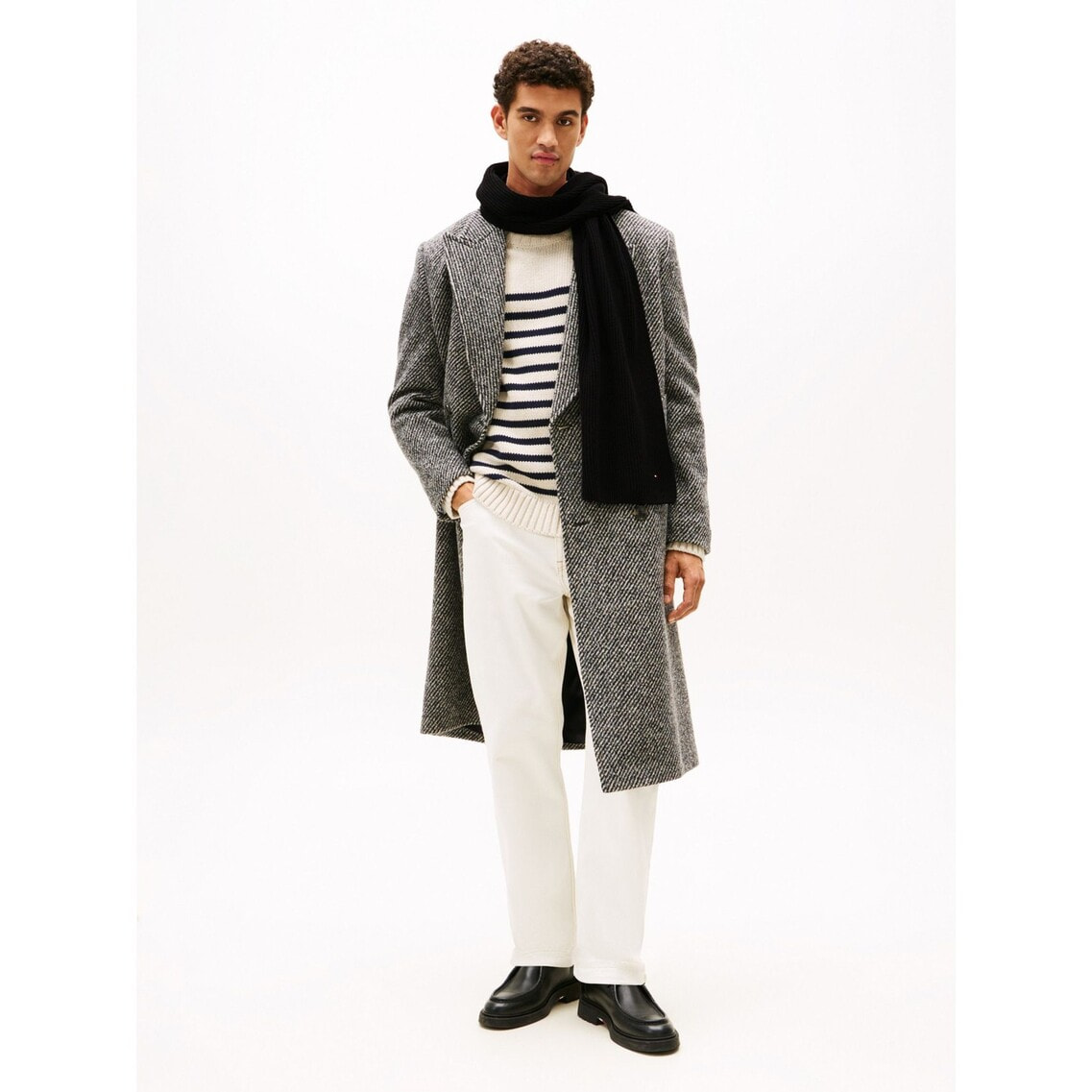 フラッグピマコットンカシミヤストール | トミー ヒルフィガー