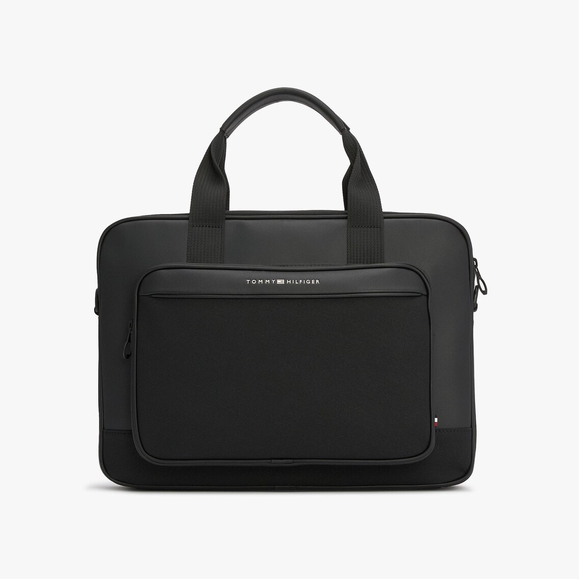 【美品】トミー・ヒルフィガー ブラック ビジネスバッグ　（laptop入ります） Tommy HilfigerメンズLaptopビジネスバッグ/ブラック