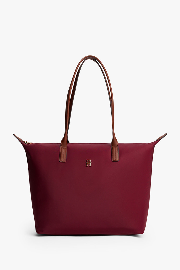 【新品】トミーヒルフィガー ハンドバック　ミニトート　ショルダー付　赤 TOMMY HILFIGER トミー ヒルフィガー ポペットミニトートバッグ