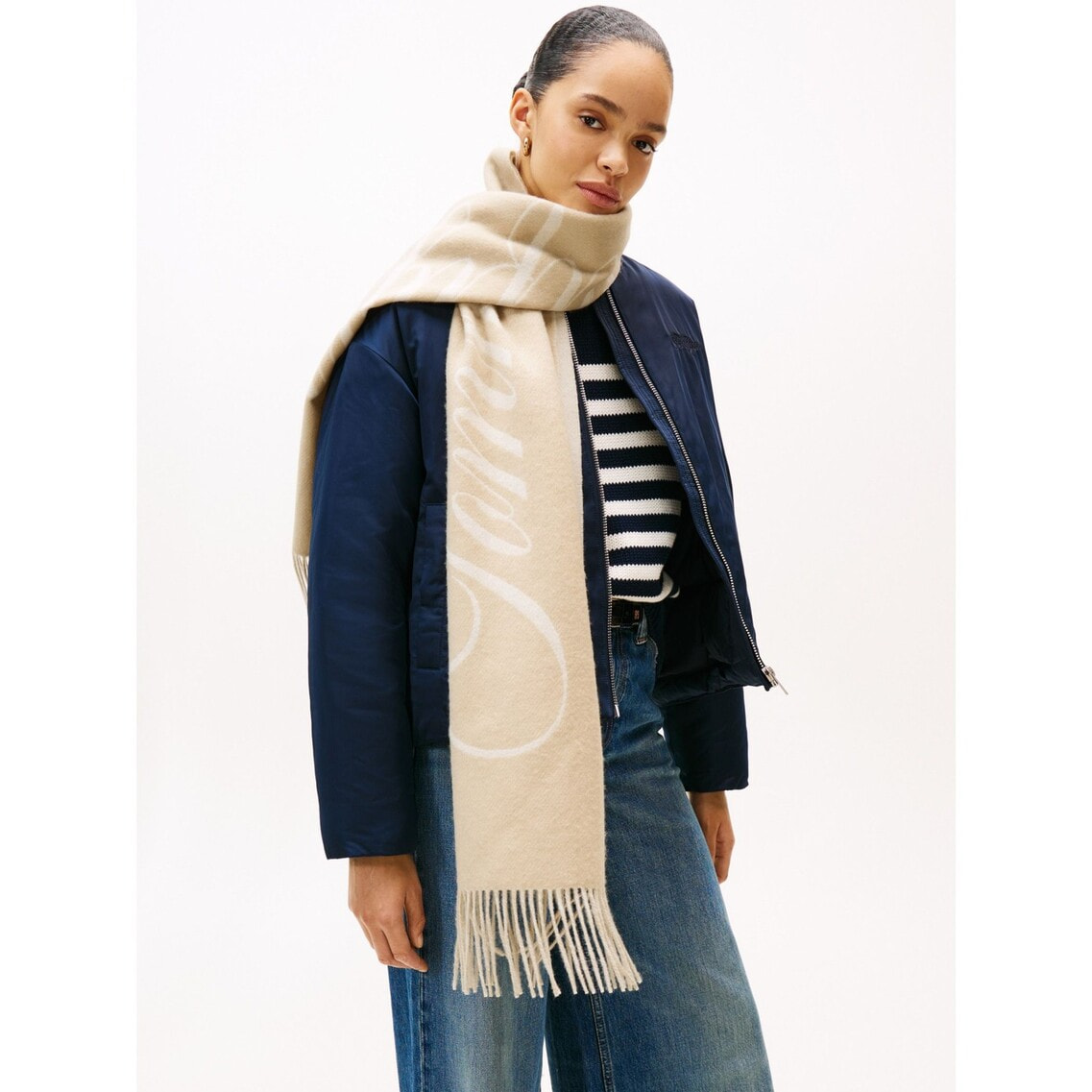 トミースクリプトロゴマフラー | トミー ヒルフィガー | トミー