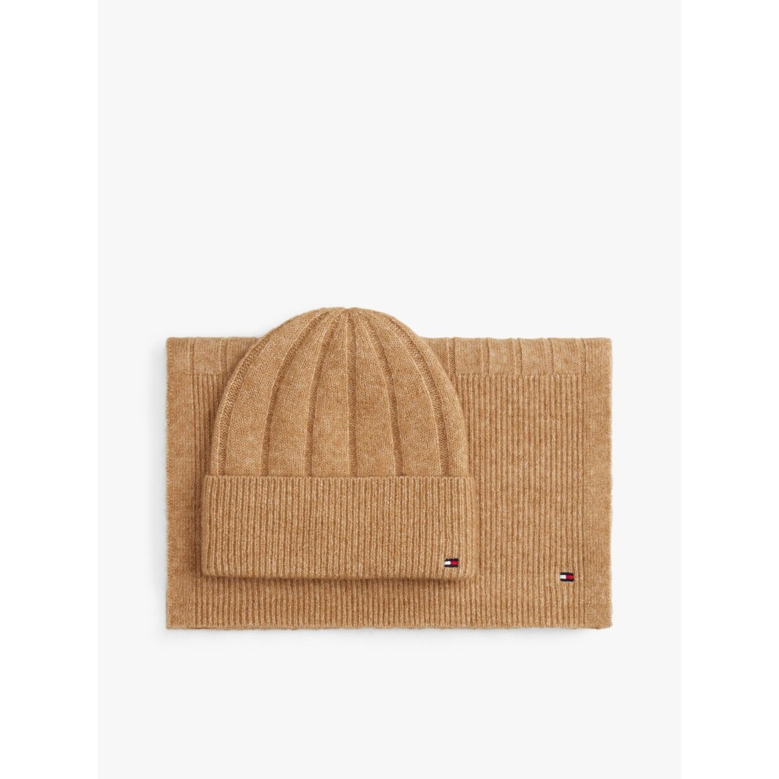 ami&puma ストライプ ニット帽・マフラーセット ami&puma ストライプ