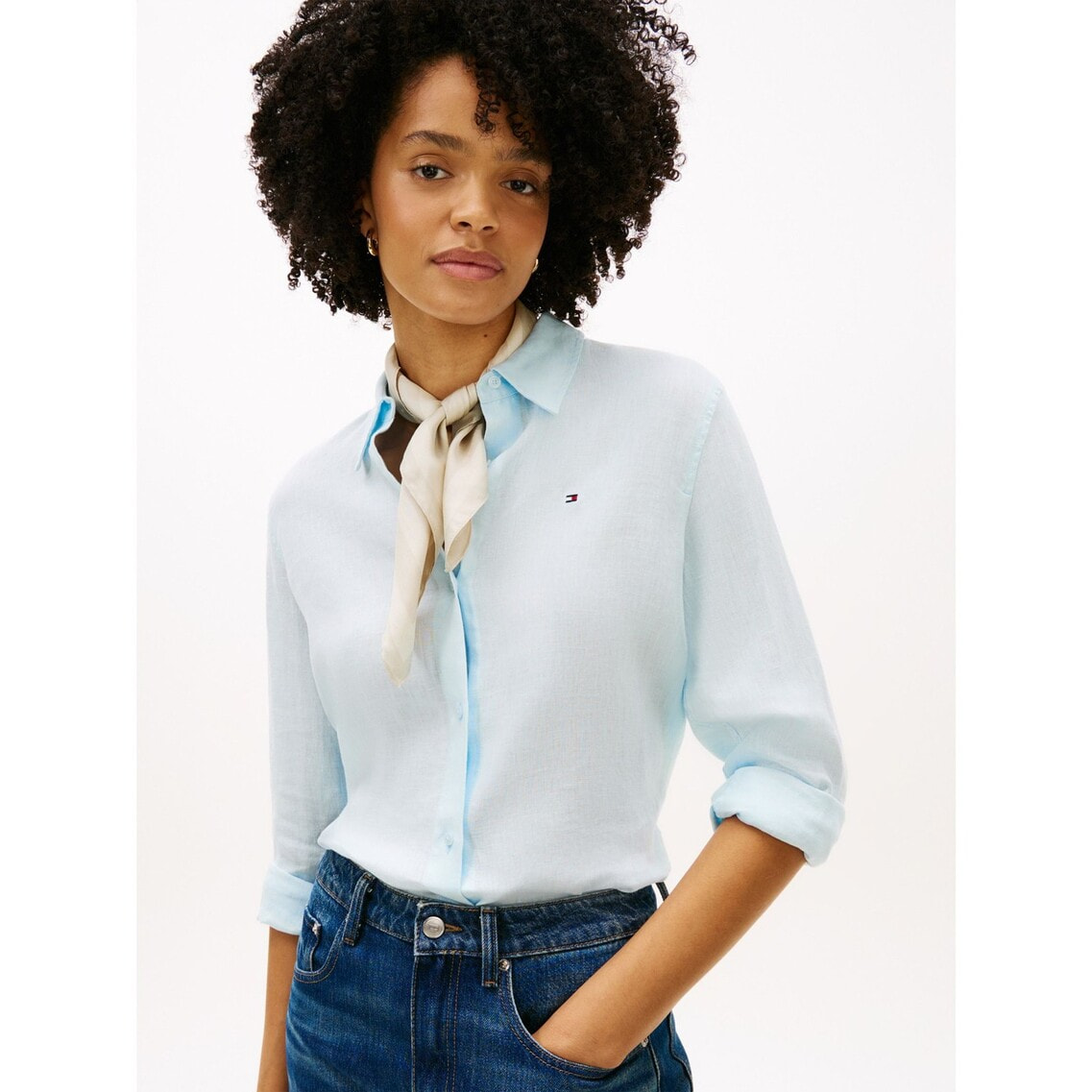 エレベートシックシルクスクエアスカーフ | トミー ヒルフィガー