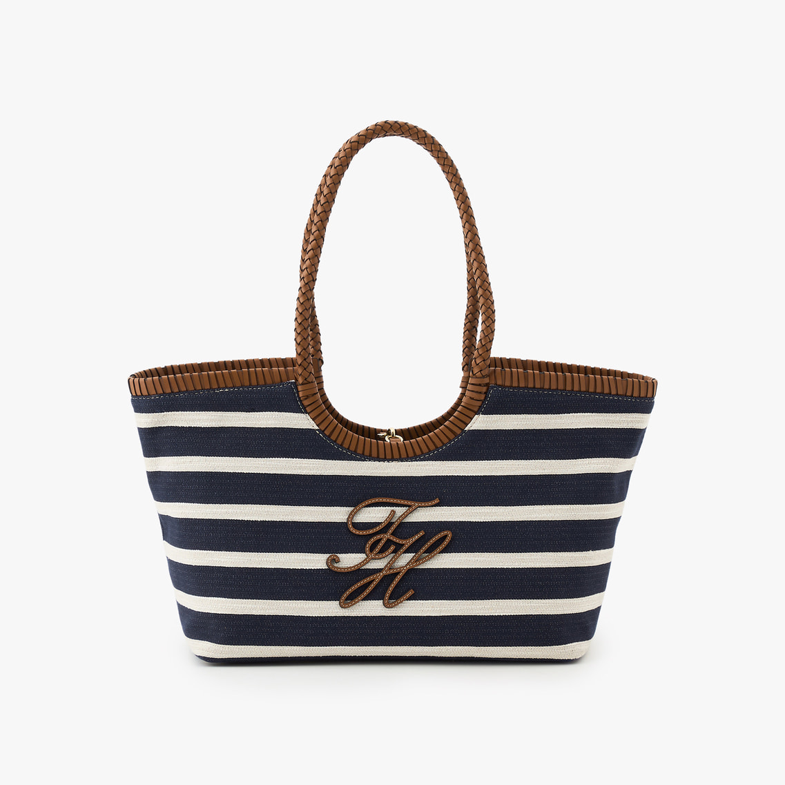 658　美品　トミーヒルフィガー　日本製　　ストライプ　四つ葉　刺繍　人気 TOMMY HILFIGER - 658 美品 トミーヒルフィガー 日本製 ストライプ 四