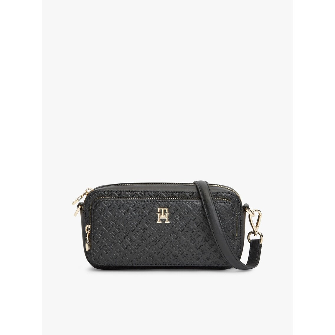 ✨未使用✨トミーヒルフィガー ショルダーバッグ モノグラム カメラバッグ 黒 トミー ヒルフィガー TOMMY HILFIGER アイコニックモノグラムカメラ