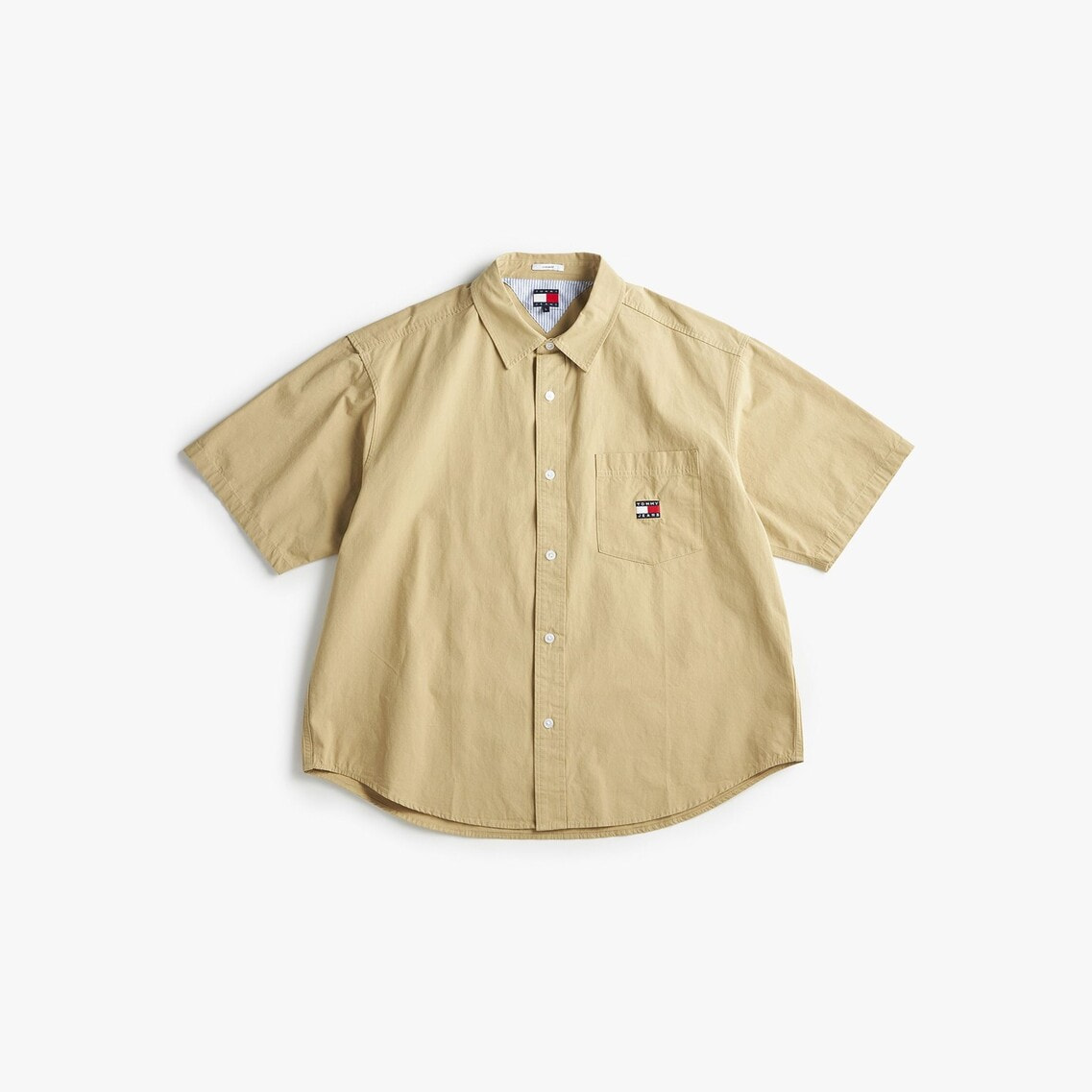 [ ] イージー ポプリン オーバー シャツ (2color) 2点でさらに10％OFF】イージーポプリンショートスリーブオーバー