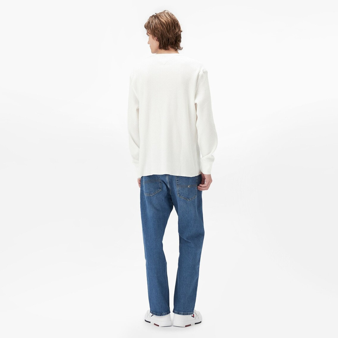レギュラーワッフルヘンリーネックTシャツ | トミー ジーンズ
