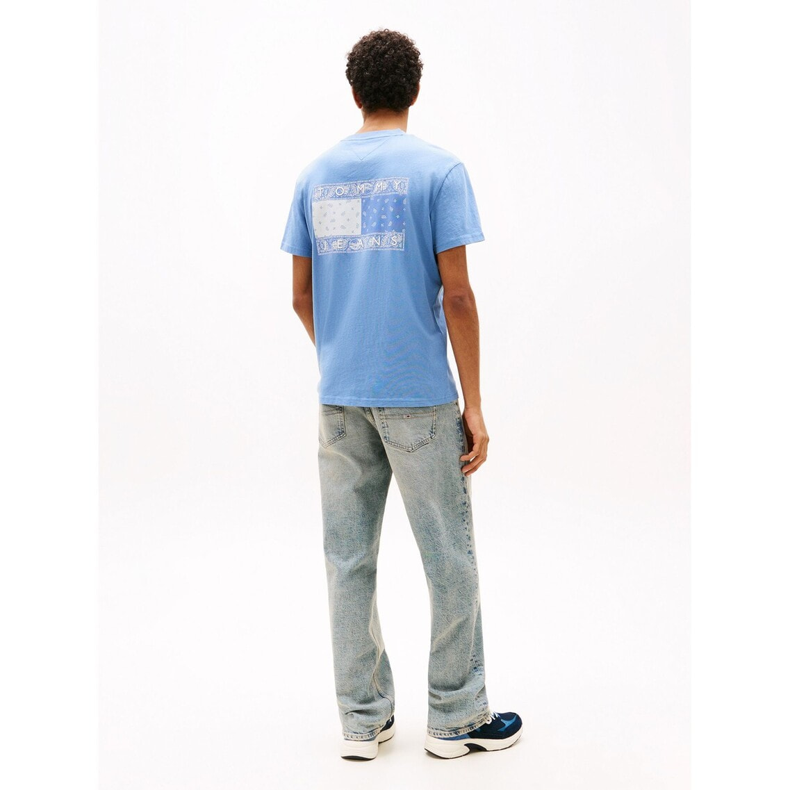 2点でさらに10％OFF】レギュラーペイズリーフラッグTシャツ