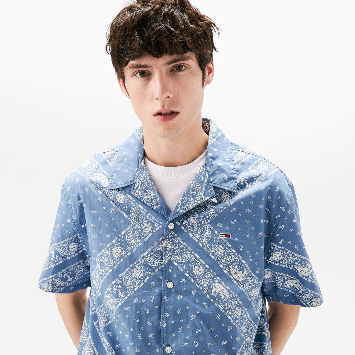 トミー ヒルフィガー   プリントショートスリーブシャツ （マルチ） トミー ヒルフィガー TOMMY HILFIGER プリントショートスリーブ