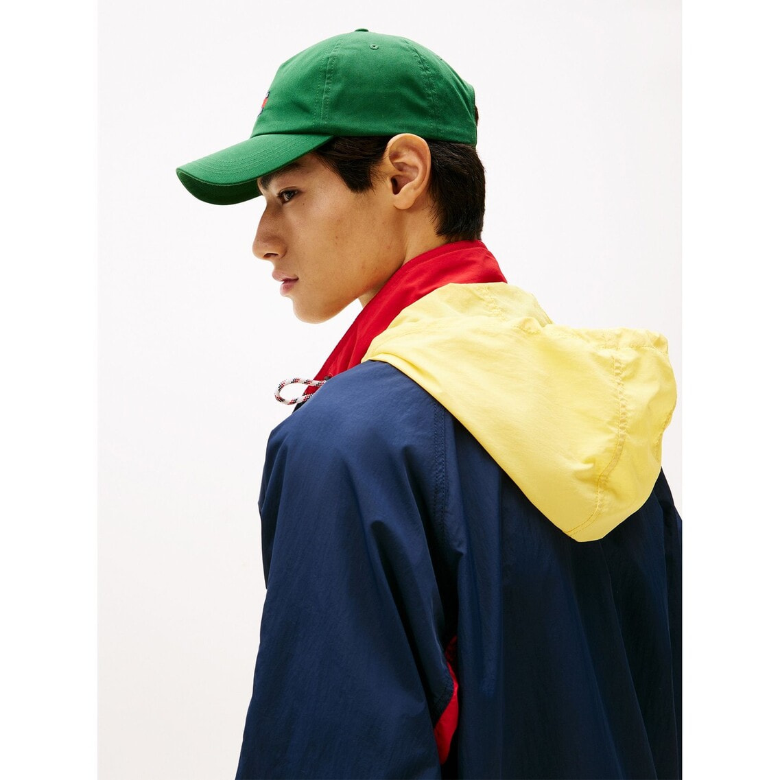 【新品】トミージーンズ　トーナルカラーブロックパッファジャケット　M 新品】トミージーンズ トーナルカラーブロックパッファジャケット M