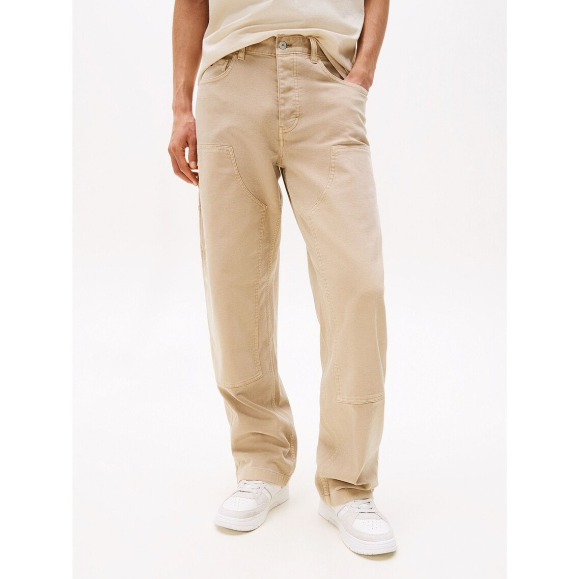 トミーヒルフィガー × Timberland ワイドチノパン カーペンターパンツ TOMMY JEANS チノパン キャンバスカーペンターパンツ メンズ