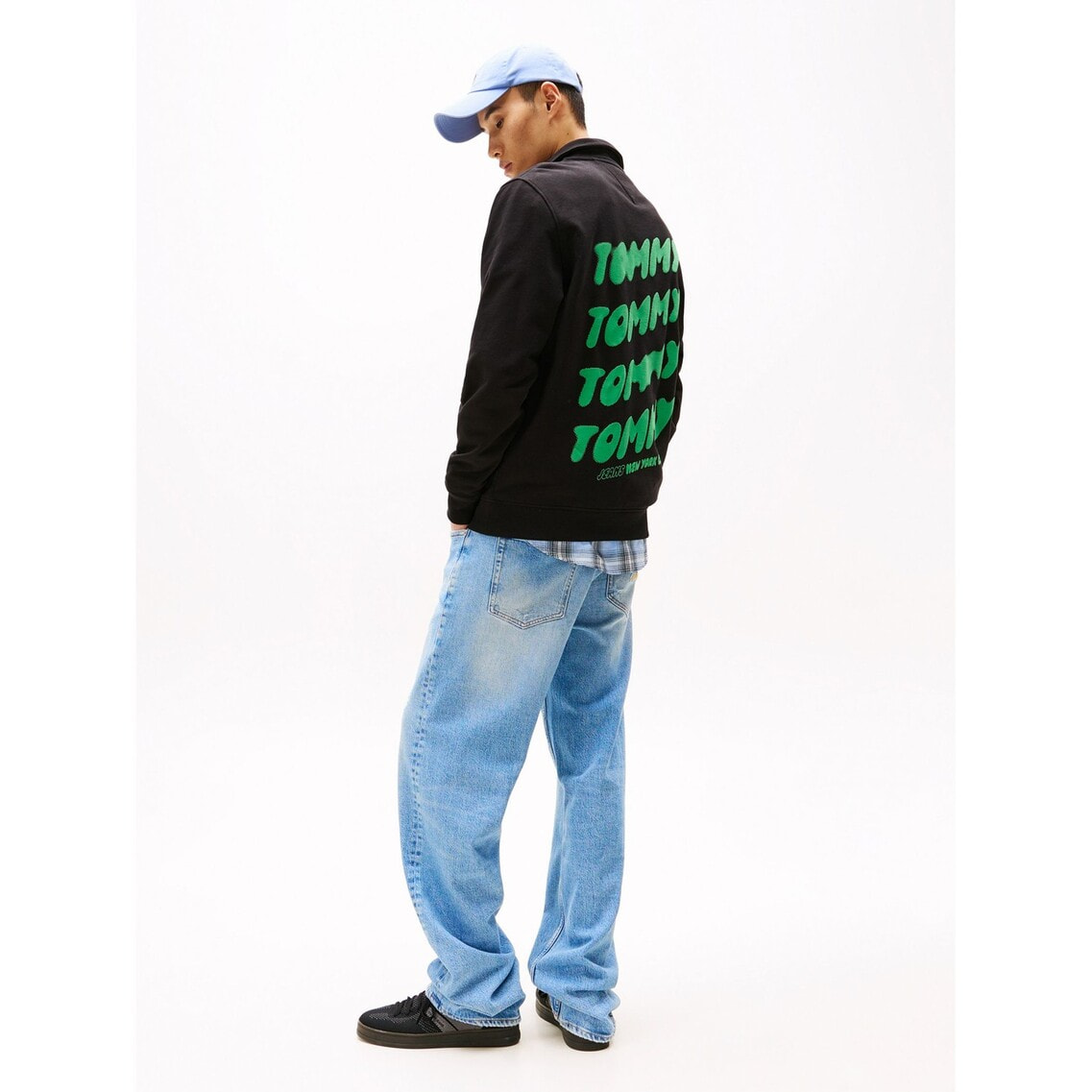 【 Jeans】バブルロゴ ーフジップ スウェットシャツ 2点でさらに10%OFF】レギュラーバブルロゴクォータージッププル