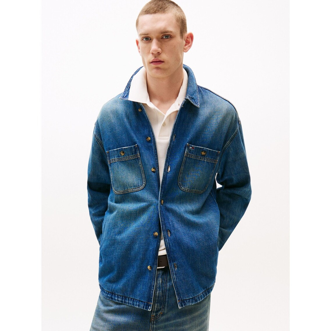 デニムオーバーシャツ | トミー ジーンズ | トミー ヒルフィガー 公式