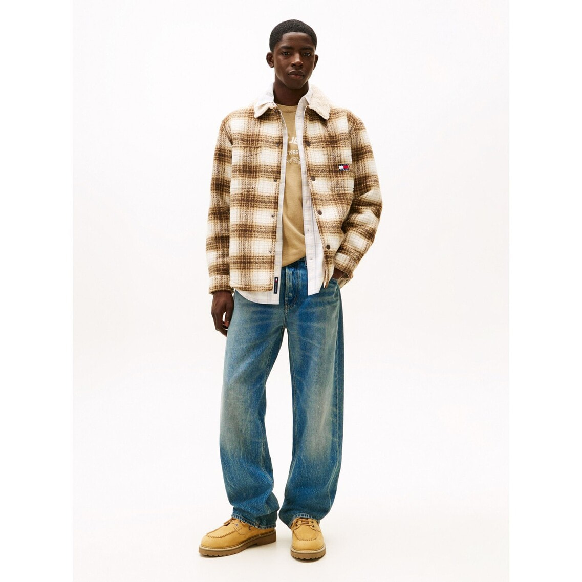チェックテディオーバーシャツ | トミー ジーンズ | トミー