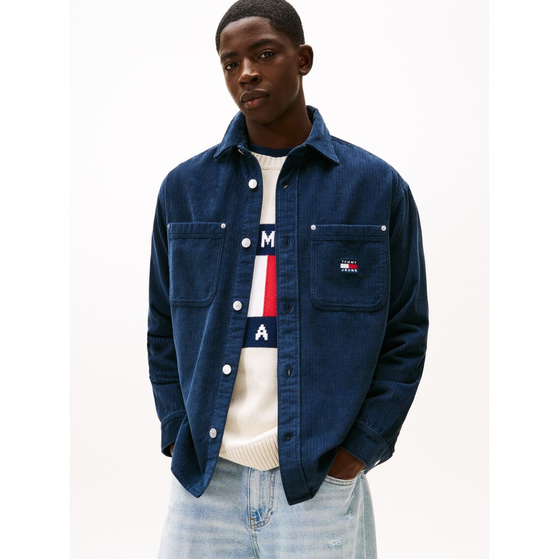 リラックスウォッシュドコーデュロイシャツ | トミー ジーンズ