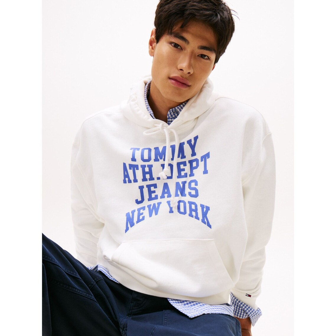 3点でさらに10％OFF】90s バーシティパーカー | トミー ジーンズ