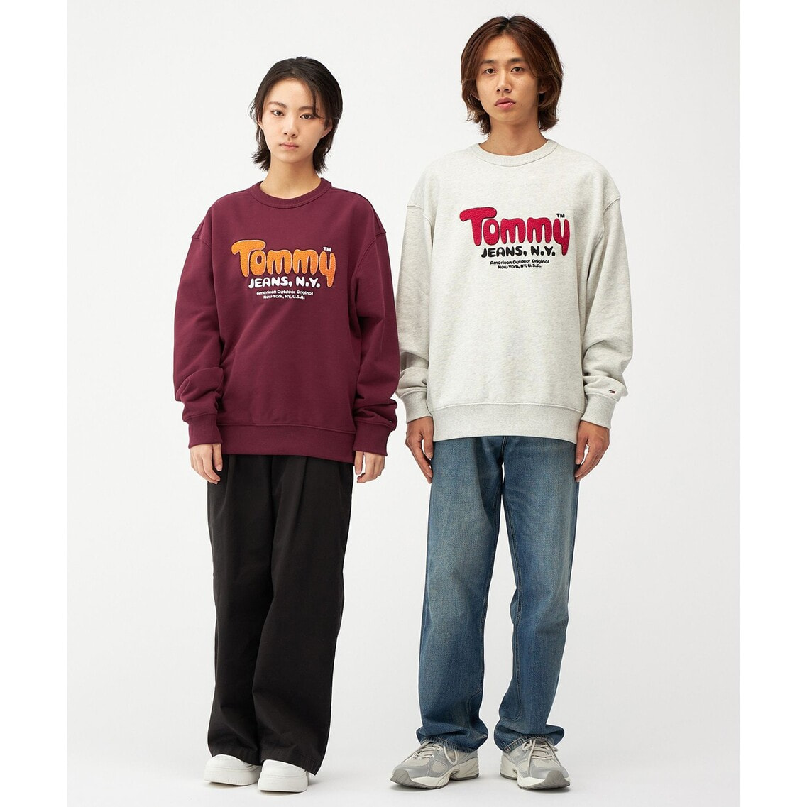 トミー ジーンズ（ JEANS）/リラックスブークレロゴスウェット リラックスブークレロゴスウェットプルオーバー | トミー ジーンズ