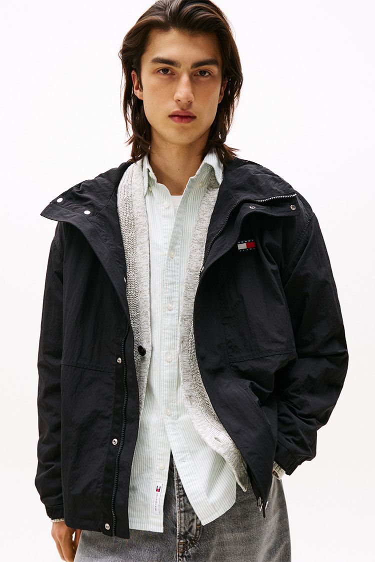  トミージーンズ　コート　ジャケット TOMMY JEANS コート ジャケット ロングバーシティコーチ