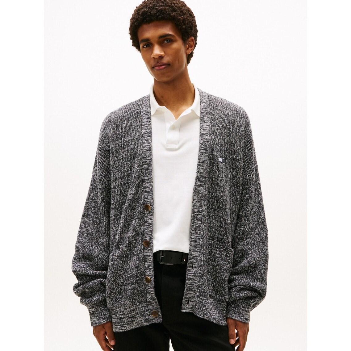 新品未使用 トミー ヒルフィガー ニット ジャケットカウチントミー カーディガン リラックスバッジマルチツイストカーディガン | トミー ジーンズ