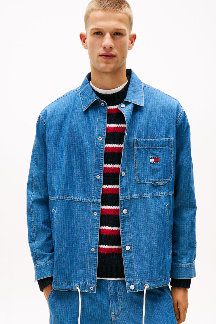   トミージーンズ　コート　ジャケット TOMMY JEANS コート ジャケット ロングバーシティコーチ