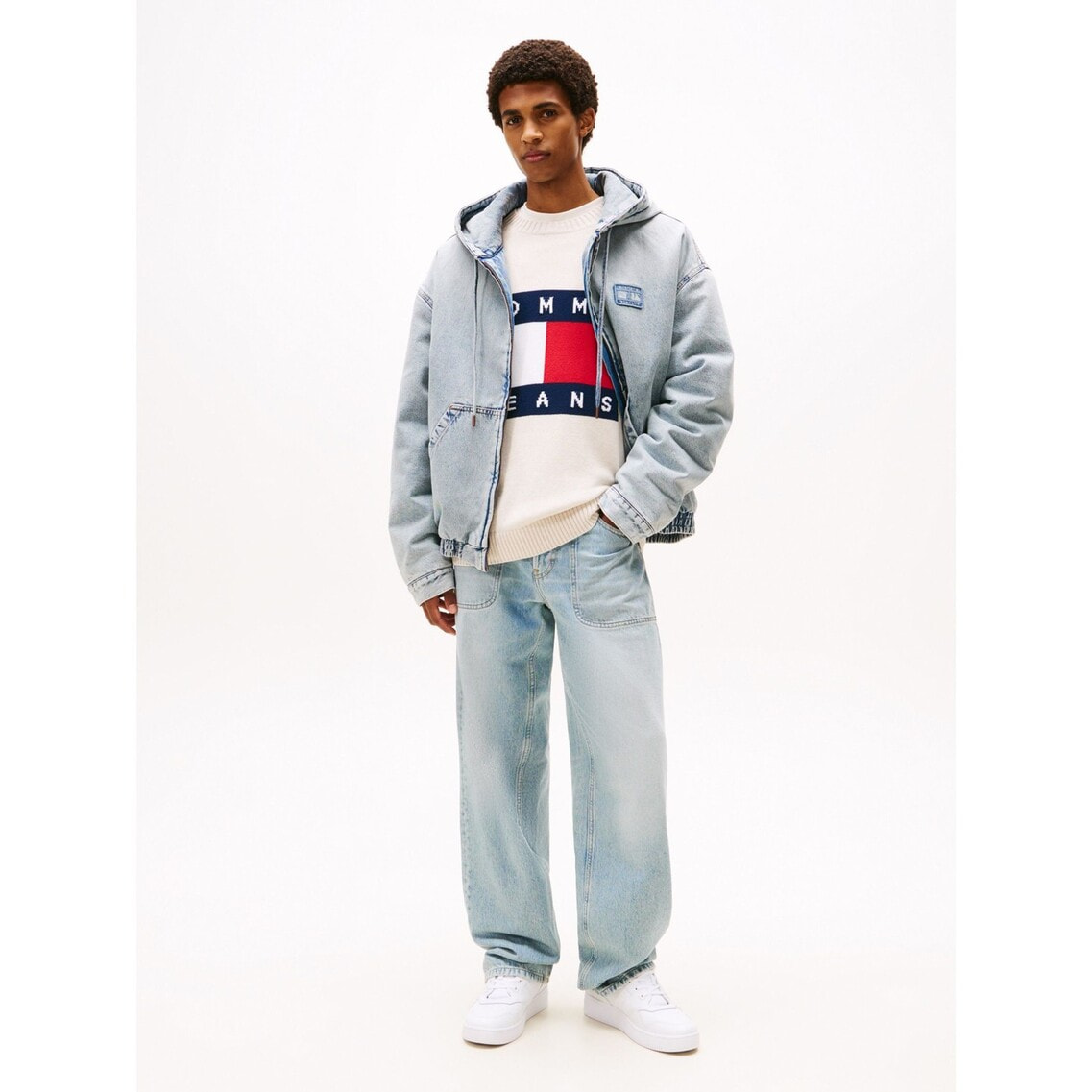 デニムパデッドフードジャケット | トミー ジーンズ | トミー