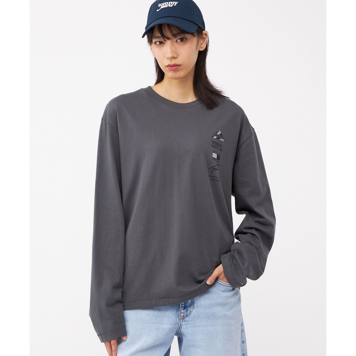 リラックスピークスロングスリーブTシャツ | トミー ジーンズ | トミー