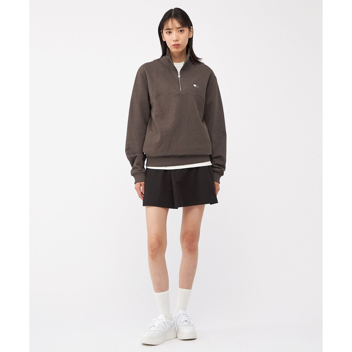 ハーフジップスウェットプルオーバー | トミー ジーンズ | トミー