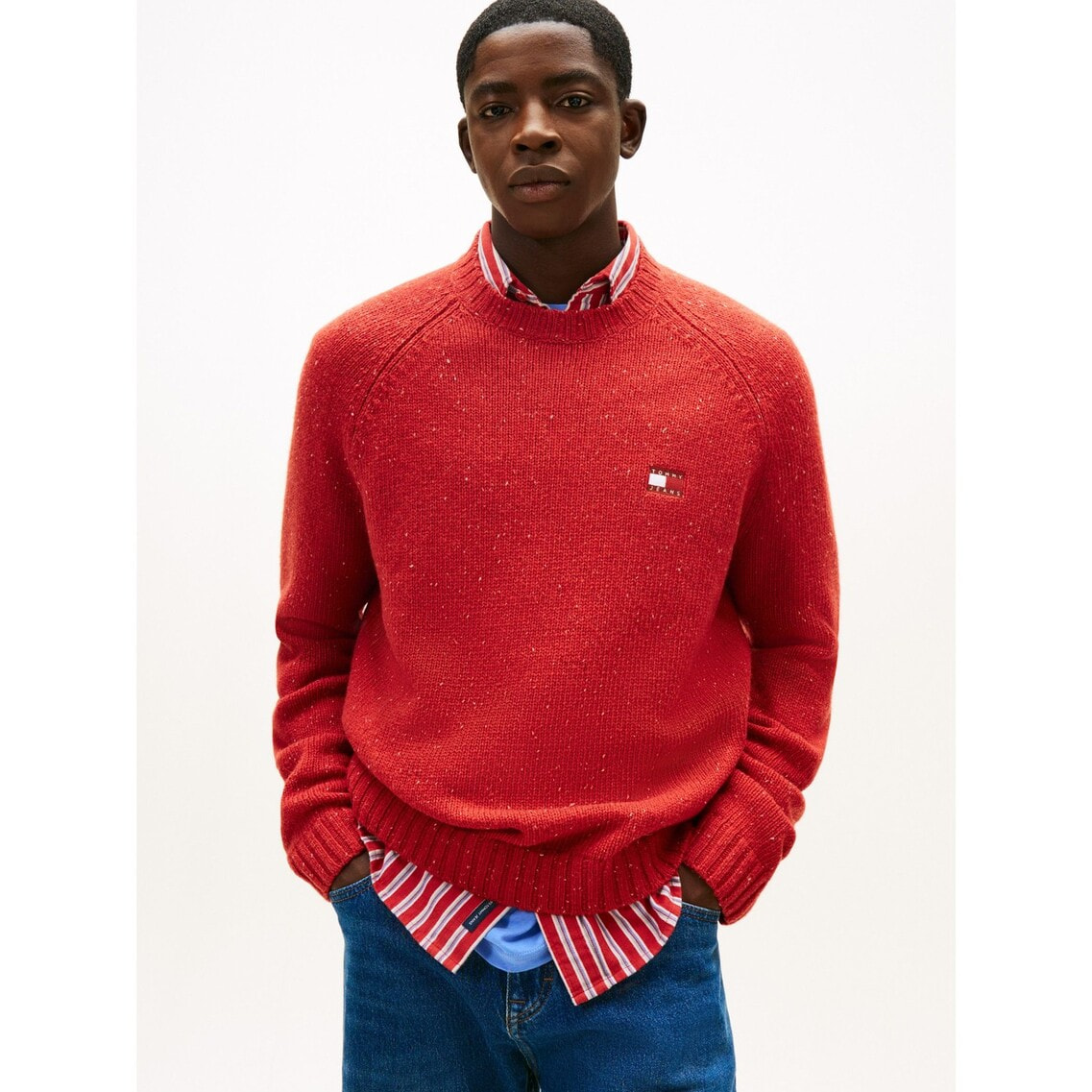 ラグランスリーブクルーネックセーター | トミー ジーンズ | トミー