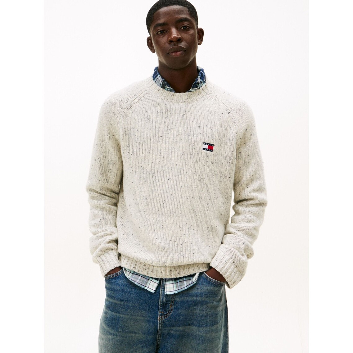 ラグランスリーブクルーネックセーター | トミー ジーンズ | トミー