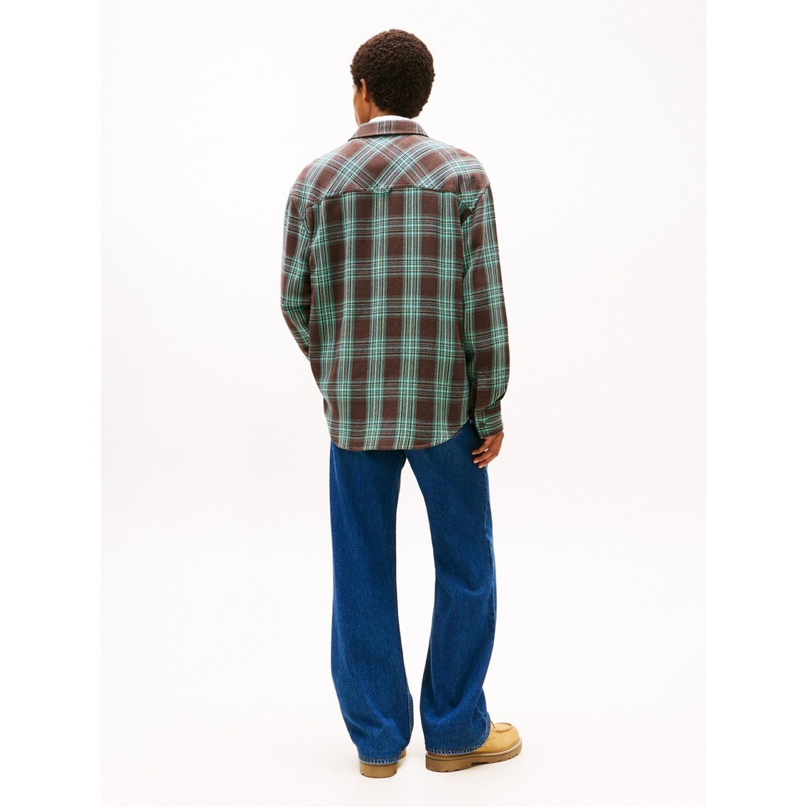 リラックスチェックブラッシュオーバーサイズシャツ | トミー ジーンズ