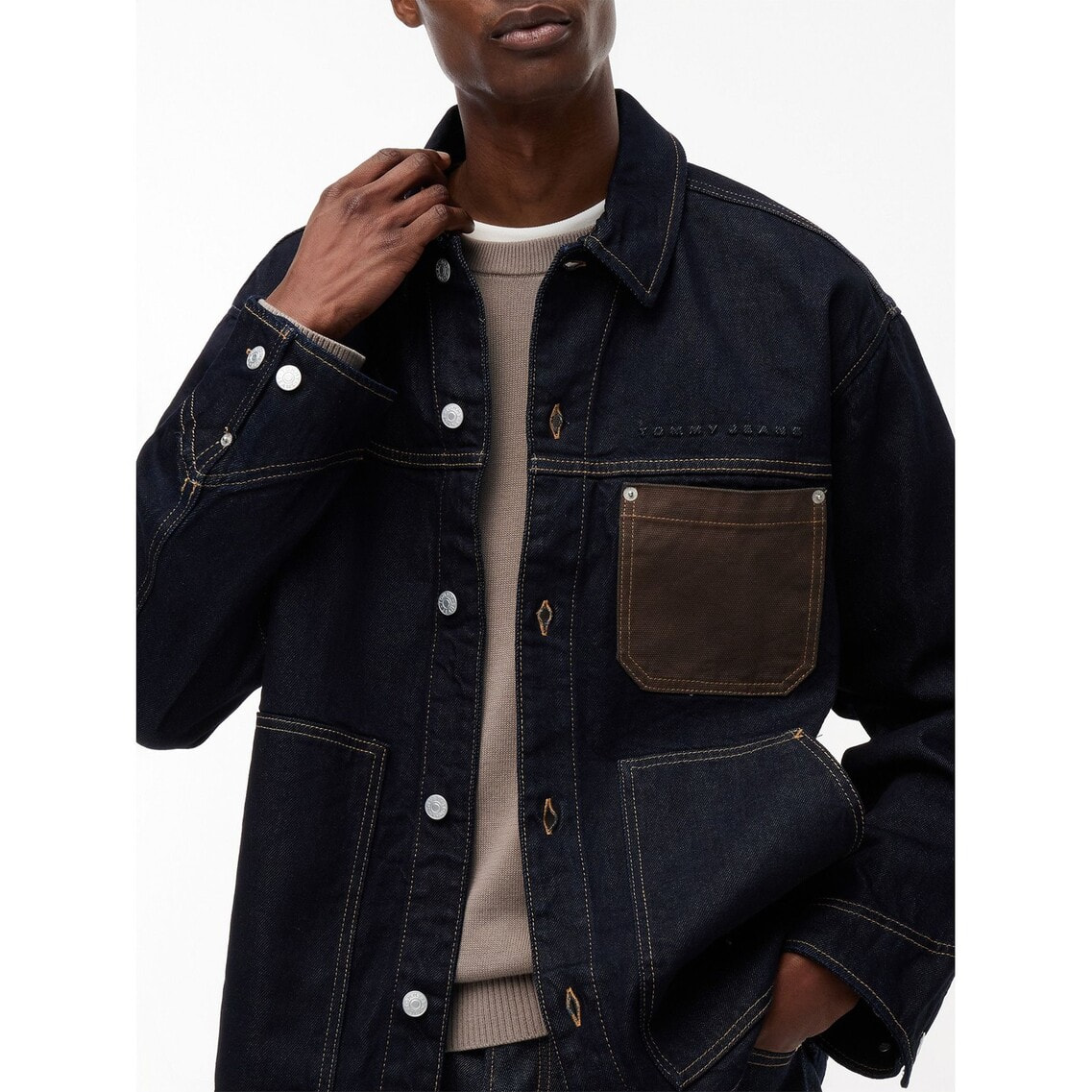 パッチポケット付きデニムジャケット | トミー ジーンズ | トミー