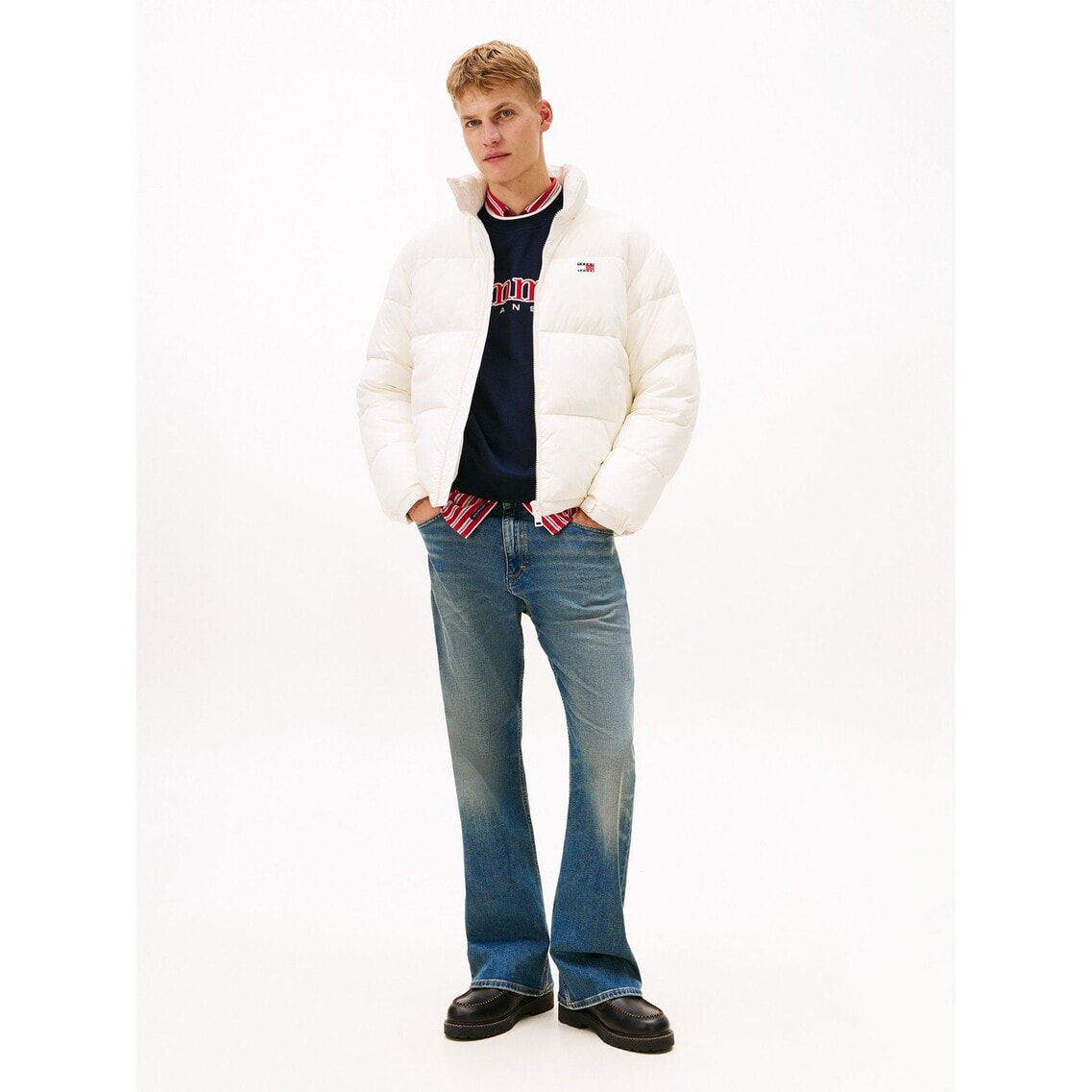 フーデッドフラッグパッファジャケット | トミー ジーンズ | トミー