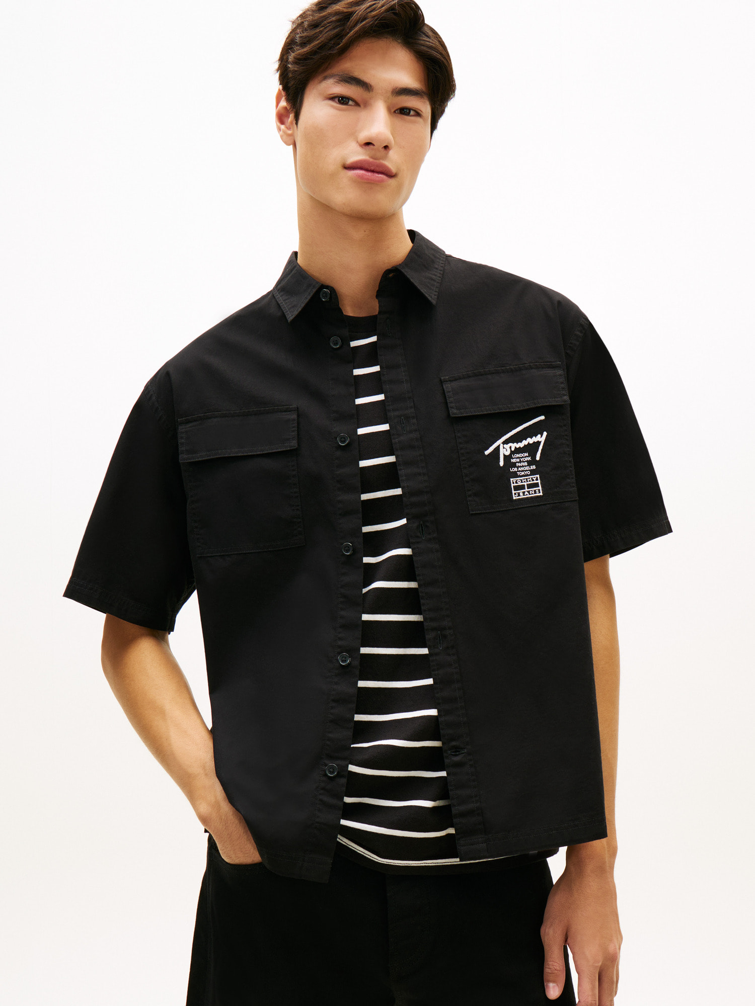 さらに10％ off】ボクシースケーターシャツ | トミー ジーンズ