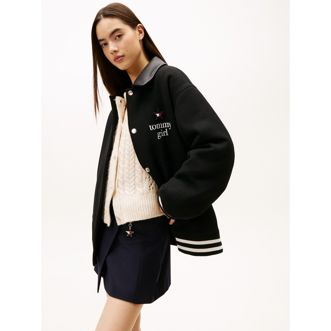 TommyGirlスタジアムジャンパー | トミー ジーンズ | トミー