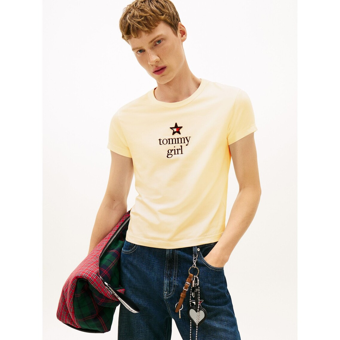 JANG WON YOUNG着用】Tommy Girl スターグラフィックTシャツ | トミー