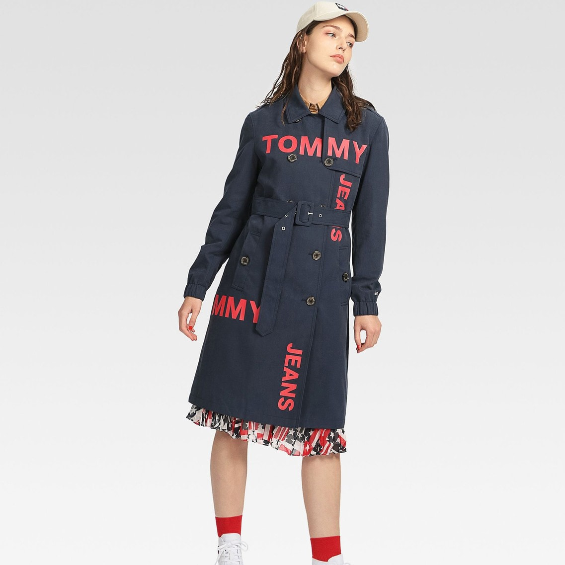 tommy hilfiger trench coat ladies