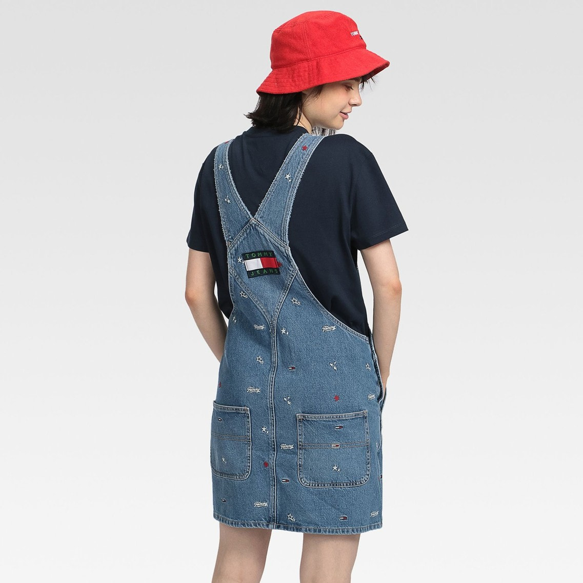 エンブロイドデニムジャンパースカート Tommy Hilfiger Tommy Hilfiger トミー ヒルフィガー 公式オンラインストア