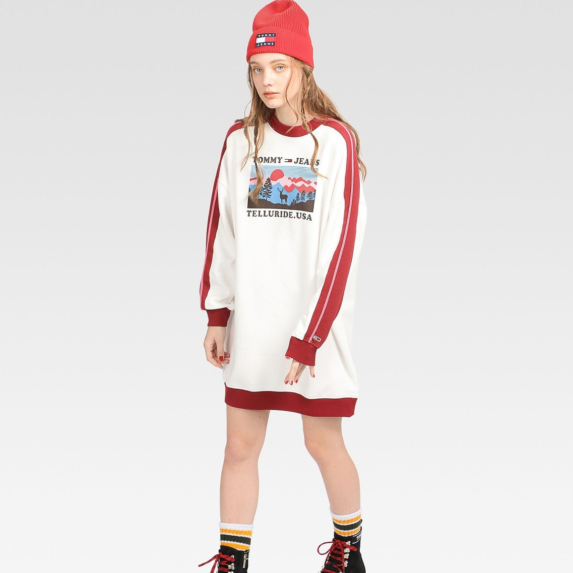 プリントスウェットワンピース Tommy Hilfiger Tommy Hilfiger トミー ヒルフィガー 公式オンラインストア