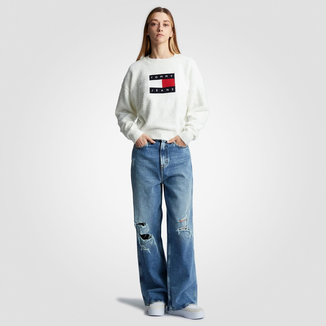 センターフラッグセーター | TOMMY HILFIGER | Tommy Hilfiger