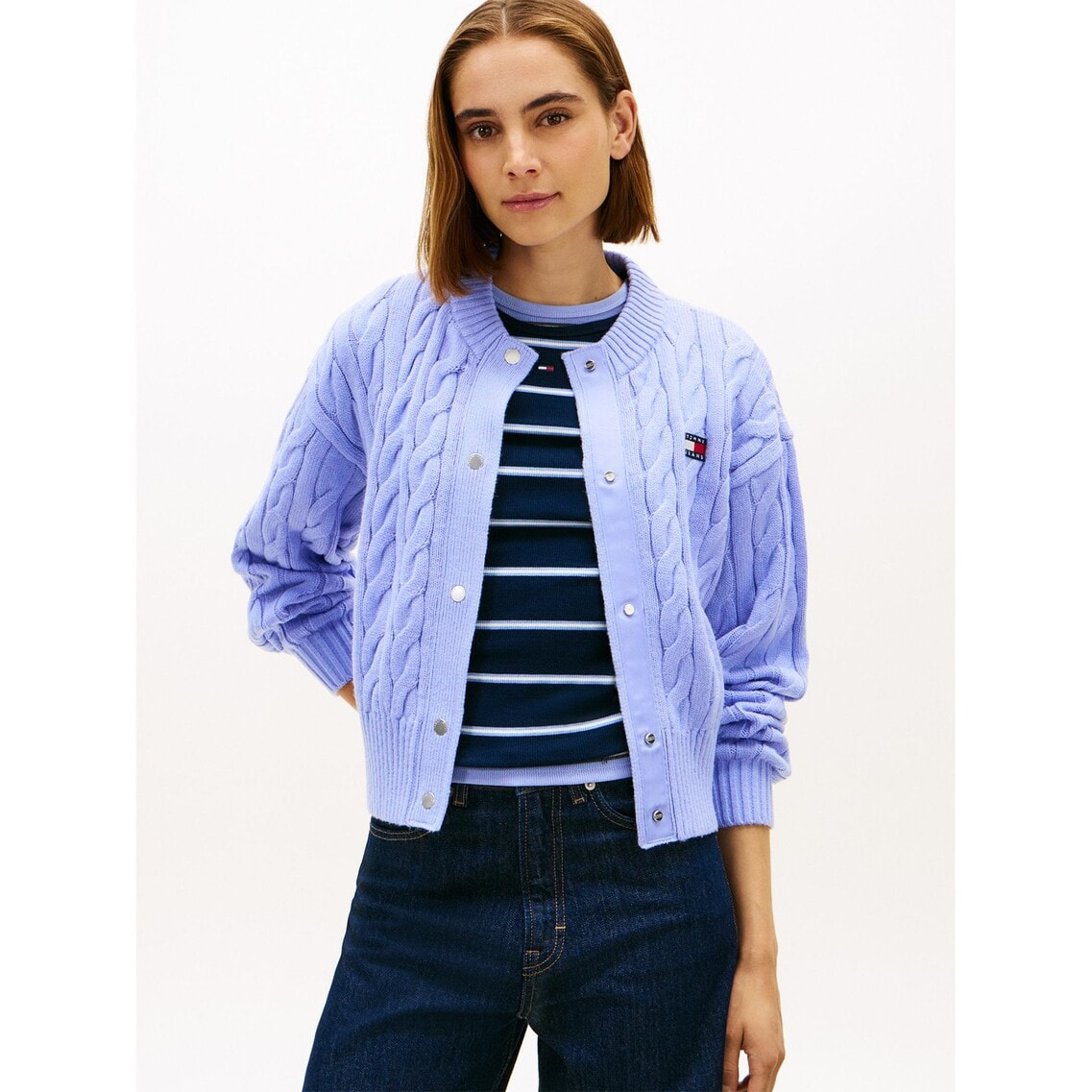 バッジケーブルカーディガン | トミー ジーンズ | トミー ヒルフィガー