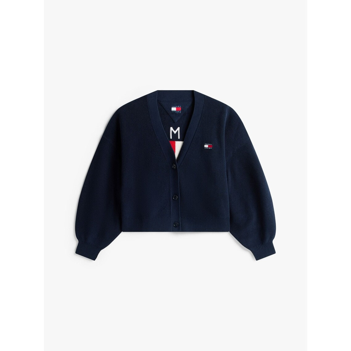 3点でさらに10％OFF】フラッグバッジカーディガン | トミー ジーンズ