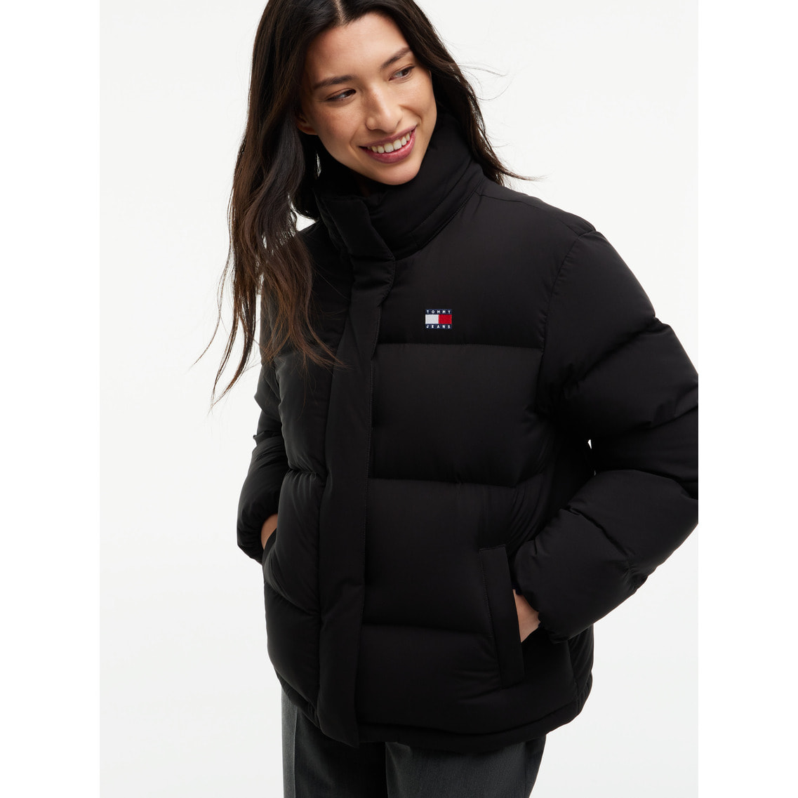 TOMMY HILFIGER アラスカパッファダウンジャケットブラック 【公式通販】