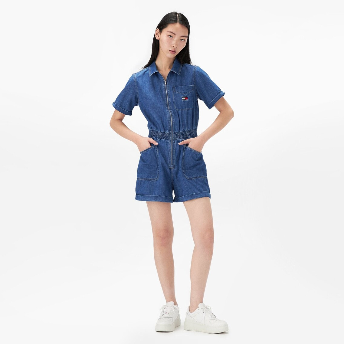   トミーヒルフィガー デニム ジャンプスーツ Tommy Hilfiger】TOMMY JEANS デニムジャンプスーツ