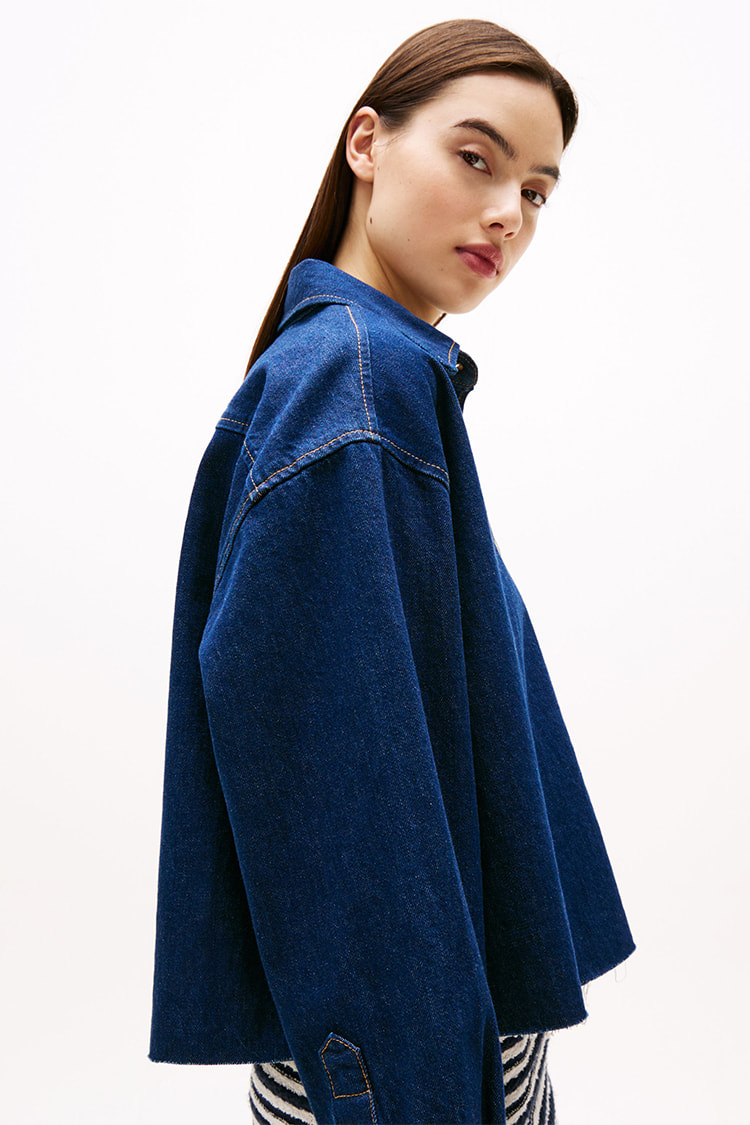 デニムシャツジャケット - ブルー | ZARA Japan / 日本