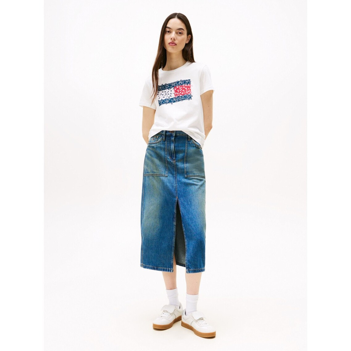 【ウォニョン着用】 JEANS ユーティリティミディスカート ユーティリティミディスカート | トミー ジーンズ | トミー