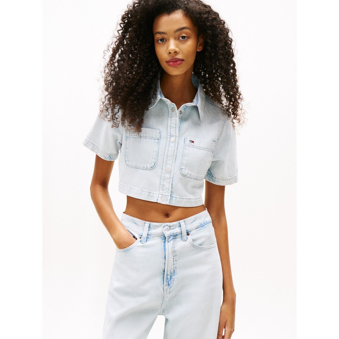 クロップドショートスリーブシャツ | トミー ジーンズ | トミー