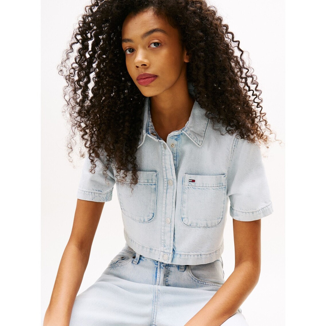 クロップドショートスリーブシャツ | トミー ジーンズ | トミー