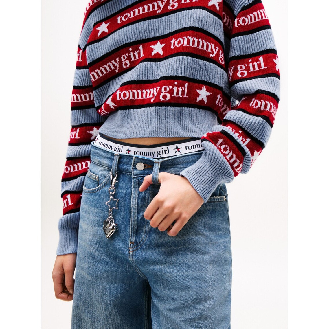 トミー ジーンズ（ JEANS）（レディース）タイムレス フラッグボーダーセーター DW14962-YBH トミー ジーンズ（TOMMY JEANS）（レディース）タイムレス