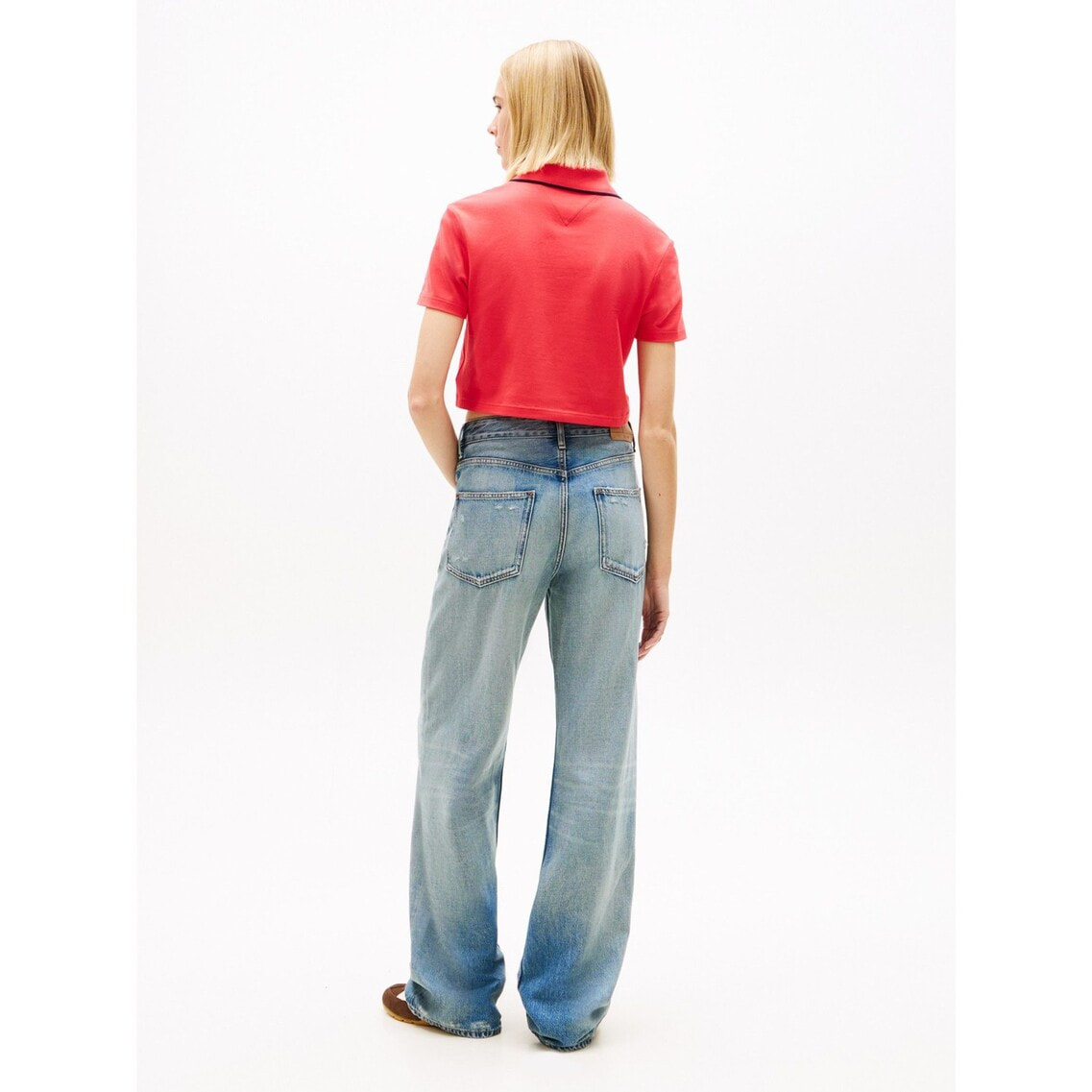 2点でさらに10％ off】クロップドバッジショートスリーブポロシャツ