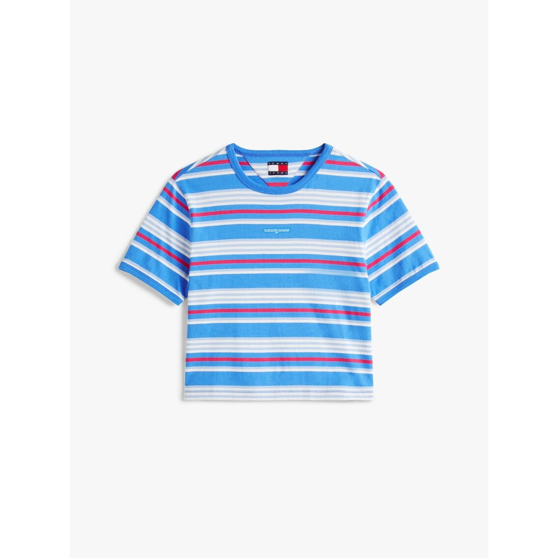 tシャツ レギュラースクリプトボーダーTシャツ レディース レギュラースクリプトボーダーTシャツ | トミー ジーンズ