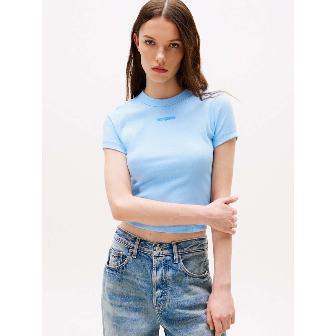 スリムスプリクトラベルショートスリーブTシャツ | トミー